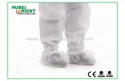China Dustproof Disposable Nonwoven Shoe Covers With Elastic Rubber Opening supplier