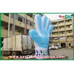 Giant Oxford Custom Inflatable Products , 2m  tall  Inflatable Blue Hand Model for Events for sale
