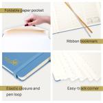 Hard Cover Poprun Blue Weekly Planner 2023 Customization Agenda For Student