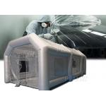 Silver Protable Inflatable Spray Paint Booth 8x4x3m / Mobile Car Painting Station for sale
