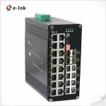 L2+ Ethernet Media Converter 24 Port 10/100/1000T 4 Port 1000X SFP DIN Rail Mount for sale