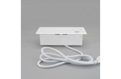 China Hidden Aluminum Desk Mounted 110V Pop Up Socket Box supplier