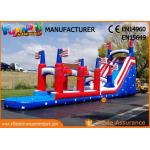 Durable Commercial Inflatable Slide / Air Wet Jumping Giant Blow Up Bouncy Water Slide for sale