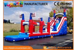 China Durable Commercial Inflatable Slide / Air Wet Jumping Giant Blow Up Bouncy Water Slide supplier
