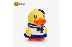 China ODM Yellow Duck Piggy Bank Non Phthalate Pvc Polyester Material supplier