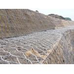 Galfan Coated Gabion Wire Mesh , 70x90mm Gabion Stone Wire Mesh for sale