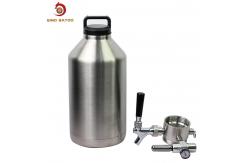 China SUS304 Carbonated 3.8L Beer Cylinder Dispenser With 30PSI Regulator supplier