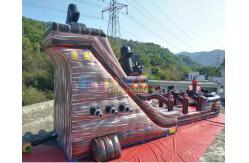 China 18m Inflatable Commercial Pirate Ship Slide  / Blow Up Water Slide supplier