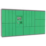 Touch Screen Smart Laundry Locker For 24/7 Dry Clean Service With SMS Sending Function for sale