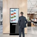 Qtenboard 2K 4K USB CMS Compliance & Privacy High Interactivity Accessibility Standing Bank Digital Signage for sale