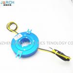 Min Thickness 6.5mm Pancake Slip Ring Electrical 250RPM Speed Gold - Gold Contacts for sale