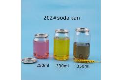 China BPA Free Transparent 200ml Plastic Empty Soda Cans supplier