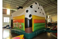 China Inflatable cow bouncy digital painting inflatable cow jumping house PVC inflatable bouncy house supplier