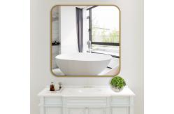China Brushed Bending Aluminium Square Mirror Frames Rectangular Rounded Corners supplier