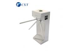China Vertical Tripod Turnstile Gate Stainless Steel With TCP/IP Communication Interface supplier