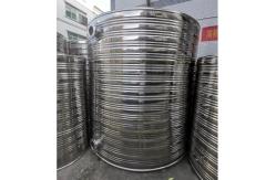 China Silver Stainless Steel Insulated Water Tank 0.1MPa For Industrial Use supplier