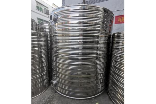 Silver Stainless Steel Insulated Water Tank 0.1MPa For Industrial Use