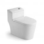 Hotel One Piece Toilet White Ceramic WC S Tarp Toilets Set Toilet Bowl for sale