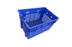 China Virgin PP HDPE Seafood Stackable Storage Crates 70Kg Load Nestable Plastic Crates supplier