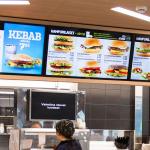 43 Custom Indoor Digital Menu Boards Display FHD Lcd Restaurant Food for sale
