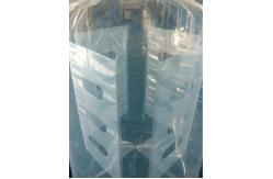 China Large 4mil 6mil Thickness PE Square Baffle Liners Attached To Big Bags supplier