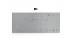 China Silicone Industrial Backlit Keyboard Washable Desktop Medical 2.4G Wirelrss Keyboard supplier