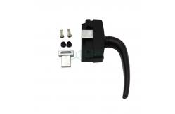 China Customized Oblique Black Door And Window Handles Anti Rust Aluminum Alloy supplier