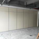 Wooden Removable Folding Partition Walls 65mm Thickness Melamine Surface