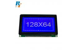 China Mono COB Transmissive STN Blue Graphic LCD Module LCD Segment Display 128x64 Dots supplier