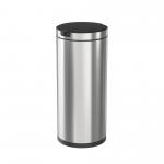 Automatic Trash Can Round Motion Sensor Trash Can Household Sensor Bin Stainless Steel Waste Bin for sale