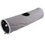 Grey Collapsible Lambswool Peephole Outdoor Cat Tunnel for sale