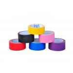 Multi Coloured Cloth Duct Tape 280mic , Black Cloth Adhesive Tape Carpet Edge Sealing for sale