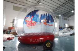 China 4M 5M Inflatable Bouncing Snow Globe Photo Booth With Blower supplier