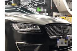 China Hides Scratch Metallic Black Matte Car Vinyl Wrap Roll For Emergency Vehicles supplier
