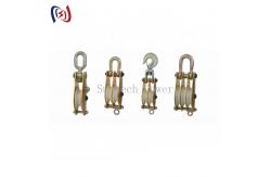 China Single Wheels Steel 30KN Snatch Hoisting Block For Lifting supplier