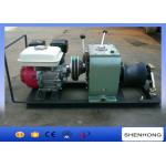 High Versatility 3T Cable Gas Powered Winch With Honda GX160 Gasoline Engine for sale