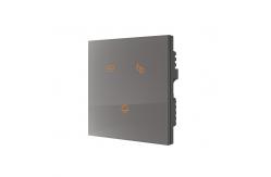 China Tuya APP Zigbee Smart Switch Touch Screen Glass Plastic Material supplier
