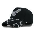 Black OSFM  Structured Baseball Cap With Metal Buckle for sale