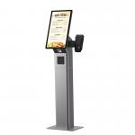21.5 inch Capacitive Touch Screen Self-Service Ordering Kiosk for McDonalds Restaurant Hotel Payment Cash POS Stand for sale