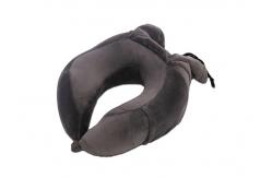 China Portable Folding Memory Foam Neck Pillow With Removable Washable Cover supplier