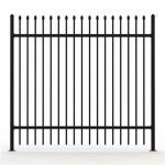 6ft X 8ft Galvanized Steel Picket Fence picket metal fence 1.5x2.0m rustproof for sale