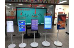 China VETO Wireless Portable TV On Wheels Android Rotatable FHD Touch Screen Display supplier