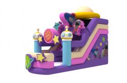 China ODM / OEM Inflatable Double Slides Alien Moon Astronaut Inflatable Slides For Kids supplier