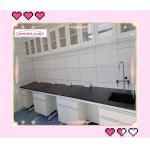 Customizable Chemistry Lab Bench With Sinks Insertion Aluminum Alloy Handle For Hospital for sale