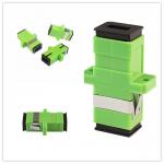 SC APC Sm Sx Green FTTH CATV 0.2dB Fiber Optic Adapter for sale