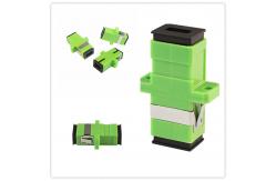China SC APC Sm Sx Green FTTH CATV 0.2dB Fiber Optic Adapter supplier