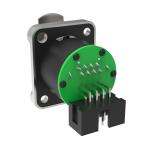 Indoor IP44  Rj45 Connector Industrial Solder Male Female 8pin Horn Straight Plug for sale