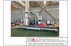 China Liquid Bucket Filling Machine For 200L 1000L Drum IBC Container Tank supplier