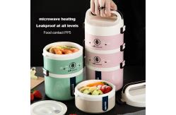 China 3-layer Plastic Bento Lunch Box Microwaveable And Insulated Round Lunch Box supplier