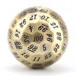 Colored Solid 100D Metal Dice Set Dungeon and Dragon DND # RPG # COC for sale